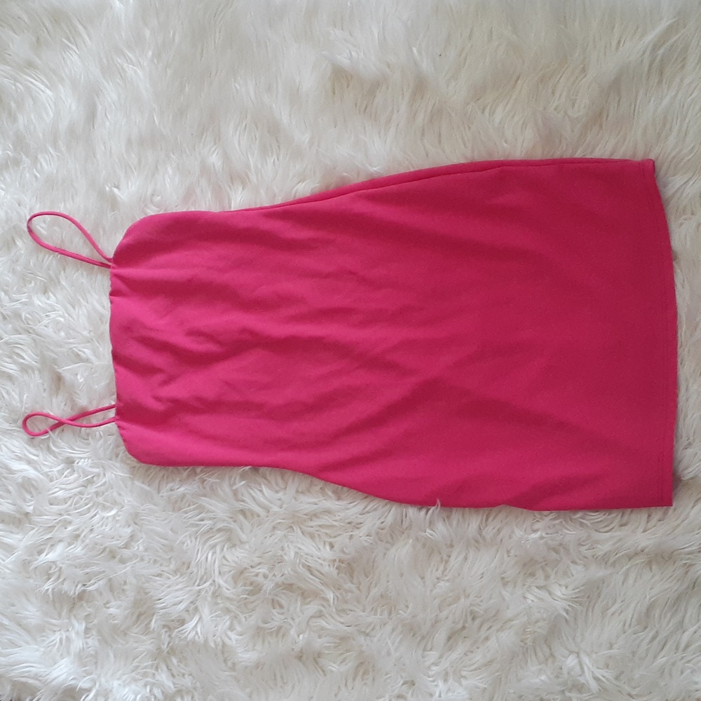 Charlotte Russe Barbiecore Hot Pink Mini Dress Size Small